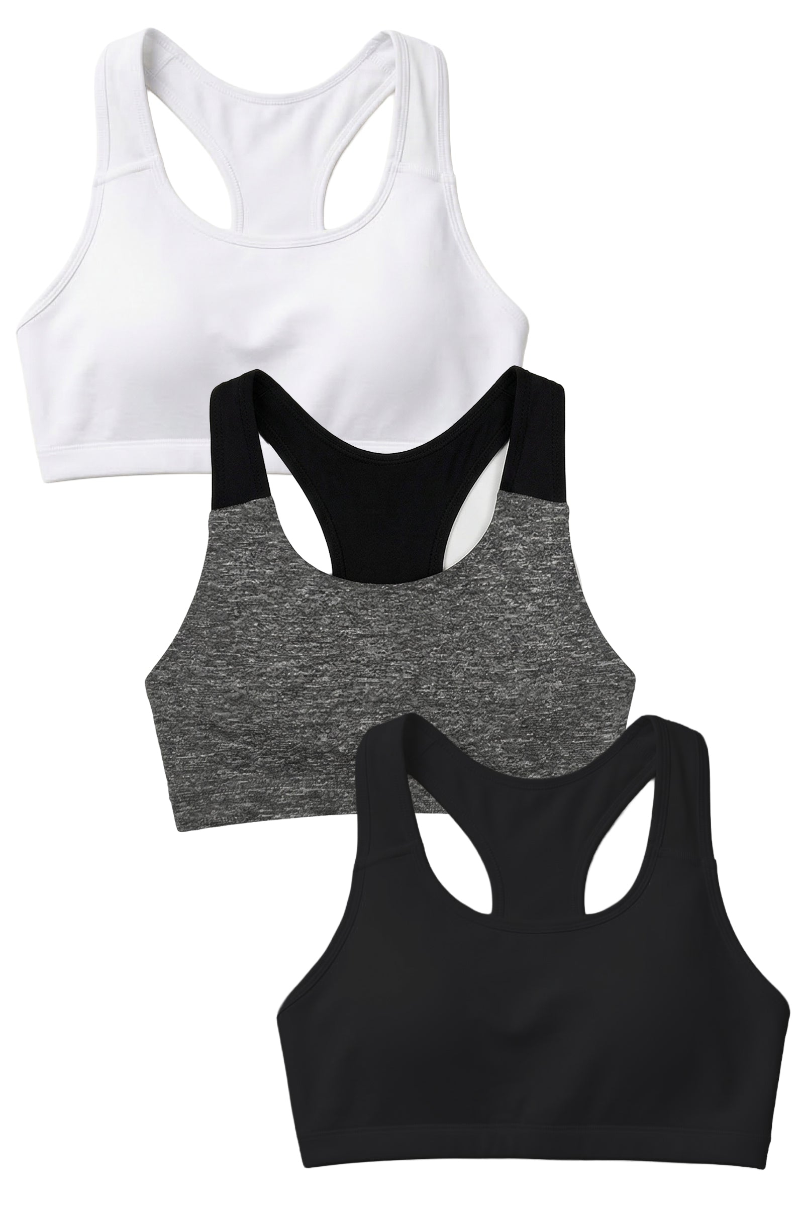 3-Pack Spandex Sports Bra Bundle