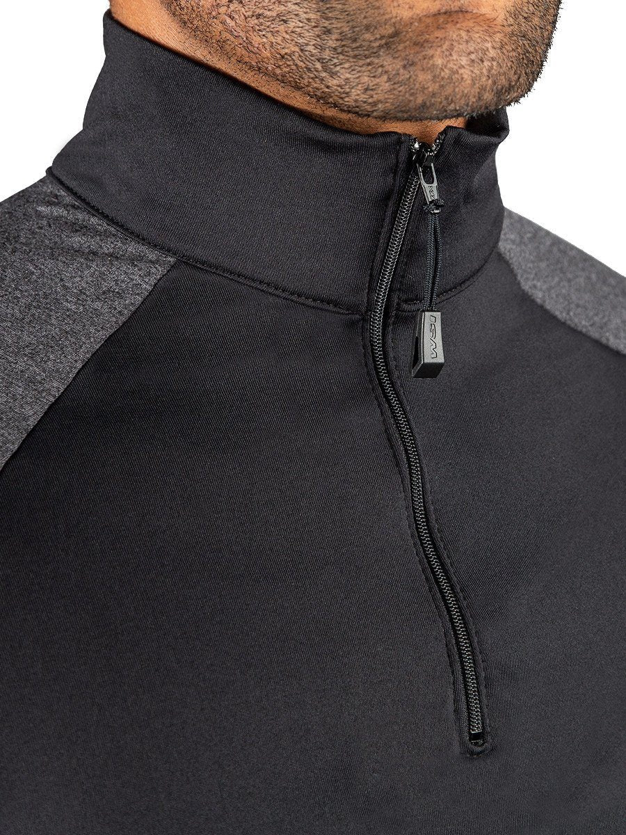 45. ProWikMax 2-Tone 1/4 Zip Long Sleeve Shirt