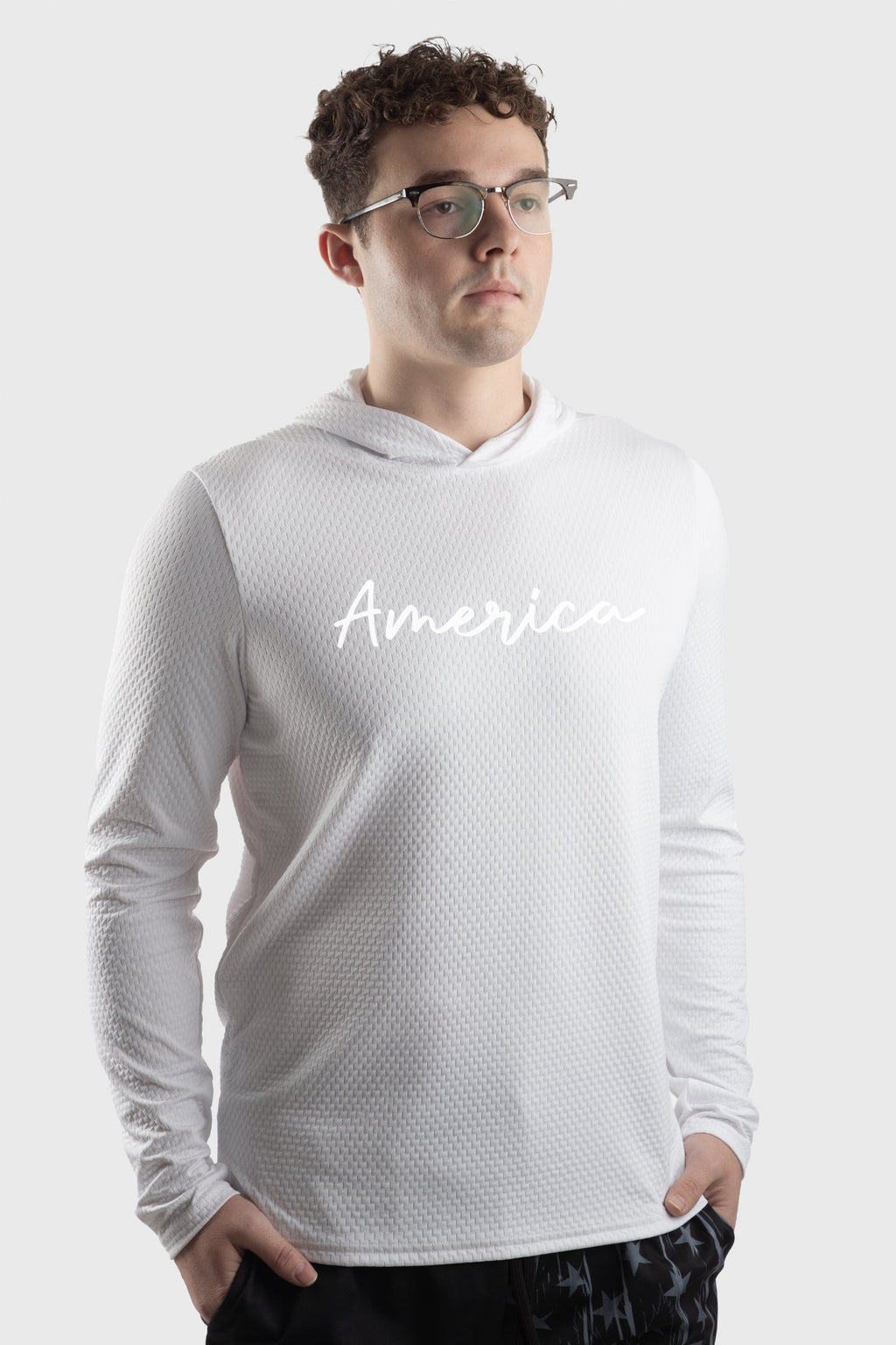 Illusion Mesh America Hoodie