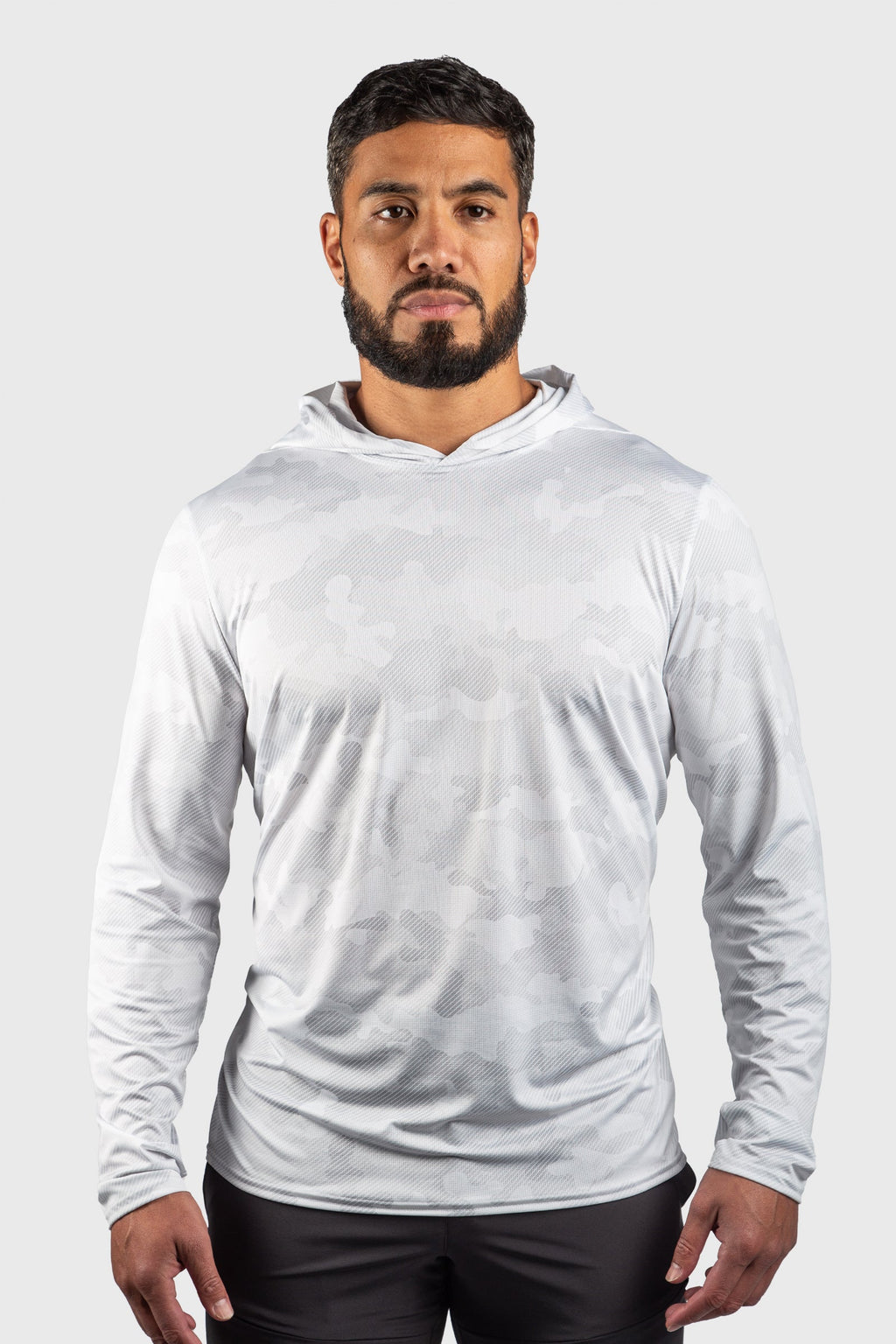 Performance Mesh White Out Camo Sun Hoodie