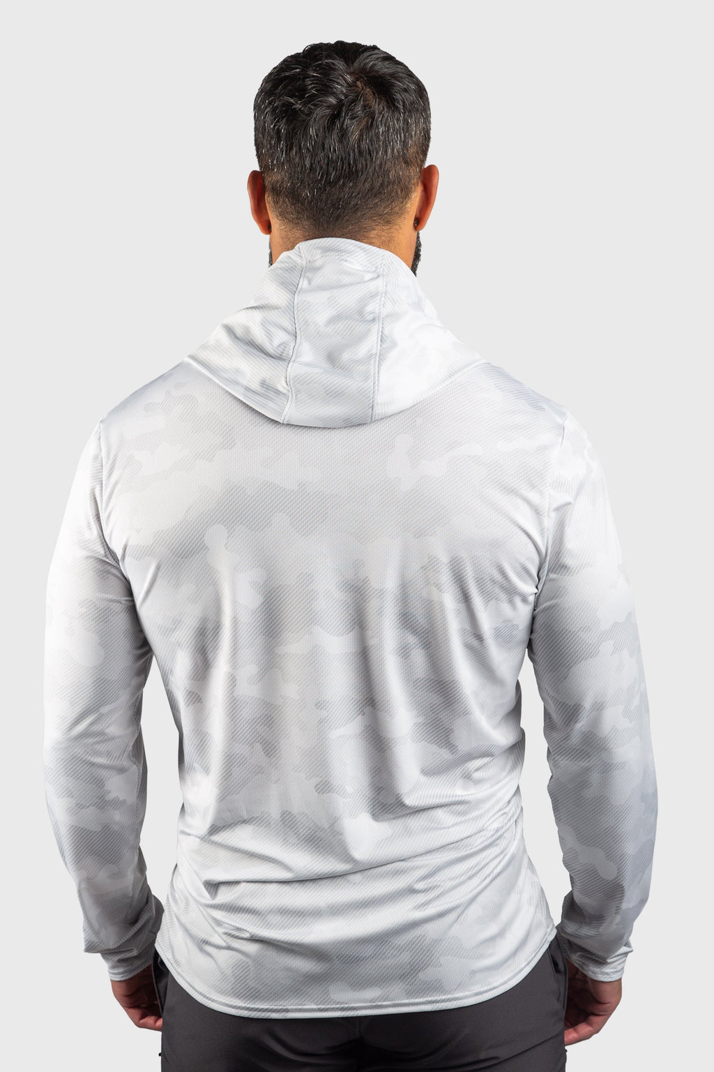 American Made Eagle Mesh White Out Sun Hoodie